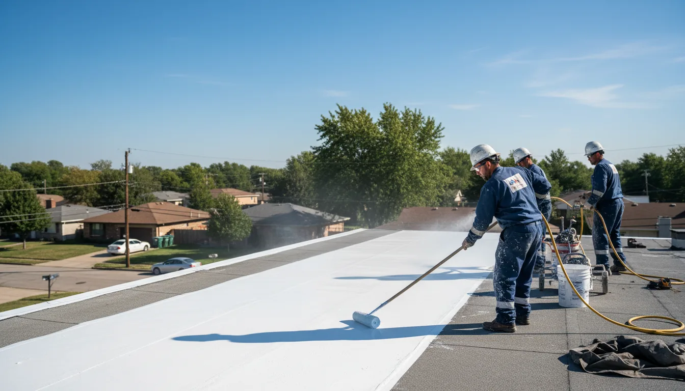 Commercial roof coating in Columbus Junction, IA near me